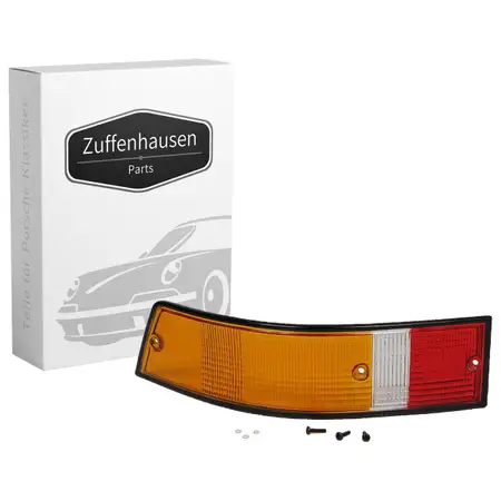 R&uuml;cklichtglas SCHWARZ EU-Version f&uuml;r PORSCHE 911 1973-1990 links 91163194900