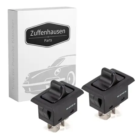 2x Schalter Fensterheber f&uuml;r PORSCHE 911 2.7-3.3 1973-1990 + 959 2.8 91161362103