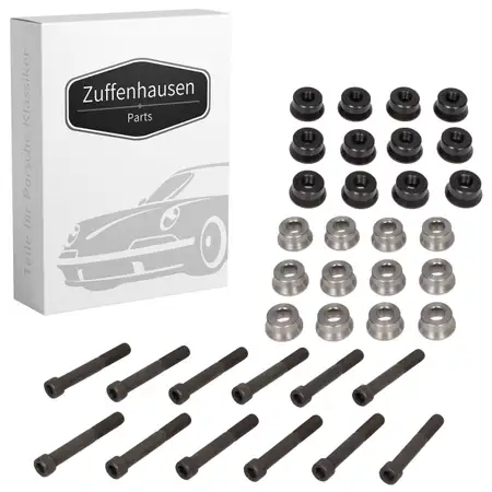 24x Schraube + Buchse + Mutter f&uuml;r Kipphebelwelle f&uuml;r PORSCHE 911 964 912 914