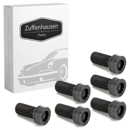 6x Schraube Schwungrad f&uuml;r PORSCHE 911 1969-1977 914 /6 2.0 91110217100