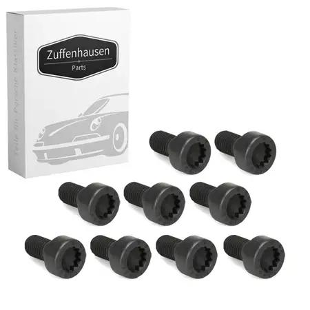 9x Schraube Schwungrad f&uuml;r PORSCHE 911 964 924 944 959 968 Carrera GT 93010220601