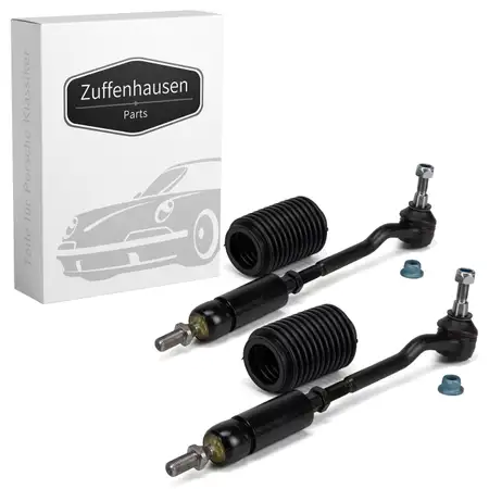 2x Spurstange + Spurstangenkopf + Manschette f&uuml;r PORSCHE 993 vorne 99334703104