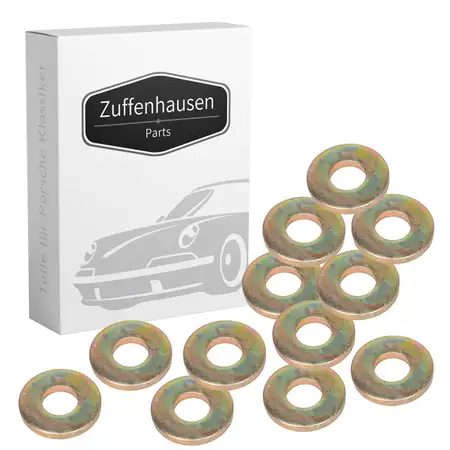 12x Unterlegscheibe Zylinderkopfschraube f&uuml;r PORSCHE 911 3.0 3.2 3.3 SC 99903109101