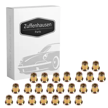 24x Zylinderkopfmutter f&uuml;r PORSCHE 964 993 3.6 Carrera + 3.3 Turbo 96410438201