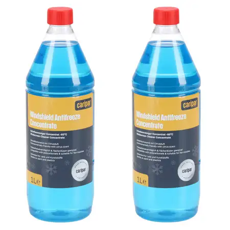 2L 2 Liter CARIPAR WINDSHIELD ANTIFREEZE Scheiben Frostschutz Konzentrat Citrusduft -60&deg;C