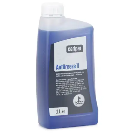 1L 1 Liter CARIPAR ANTIFREEZE 11 Frostschutz K&uuml;hlerfrostschutz Konzentrat