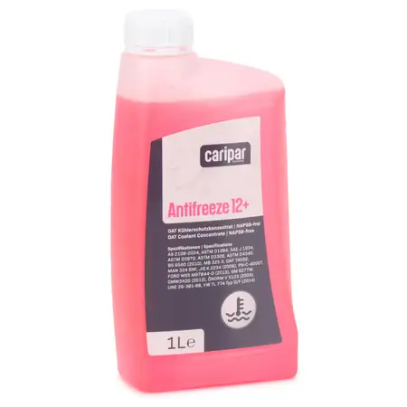 1L 1 Liter CARIPAR ANTIFREEZE 12+ Frostschutz K&uuml;hlerfrostschutz Konzentrat