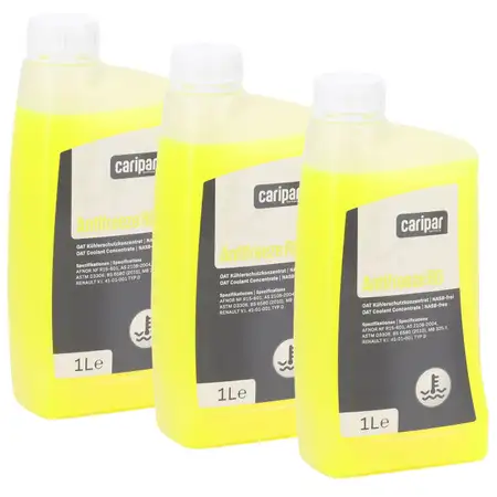 3L 3 Liter CARIPAR ANTIFREEZE RD Frostschutz K&uuml;hlerfrostschutz Konzentrat MB 325.7 Citan