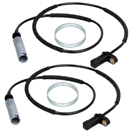 2x CARIPAR Raddrehzahlsensor + AIC ABS-Ring f&uuml;r BMW 1er E81-88 3er E90-93 hinten