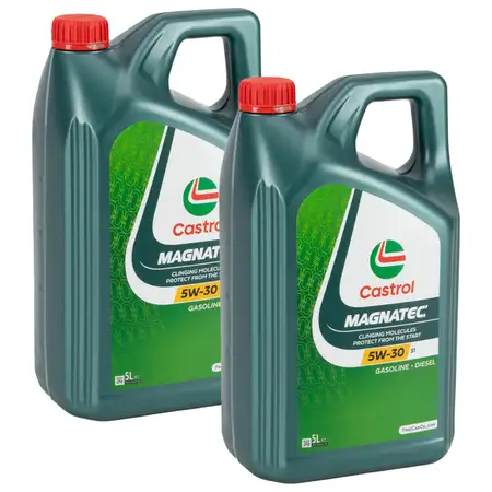 10L 10 Liter CASTROL MAGNATEC 5W-30 S1 Motor&ouml;l &Ouml;l ACEA C2 FIAT 9.55535-S1