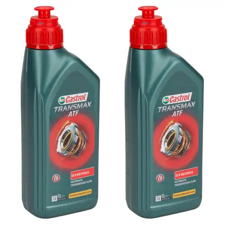 2L 2 Liter CASTROL TRANSMAX ATF DX III MULTIVEHICLE Automatikgetriebe&ouml;l