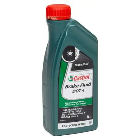 1L 1 Liter CASTROL Brake Fluid DOT 4 Bremsfl&uuml;ssigkeit SAE J1703 J1704 FMVSS 116