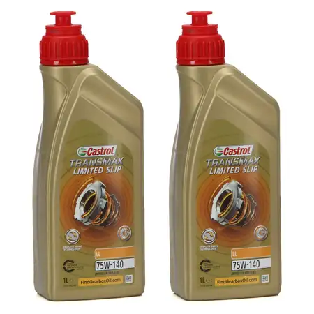 2L 2 Liter CASTROL TRANSMAX LIMITED SLIP LL 75W-140 Achsgetriebe&ouml;l API GL-5 MB 235.61