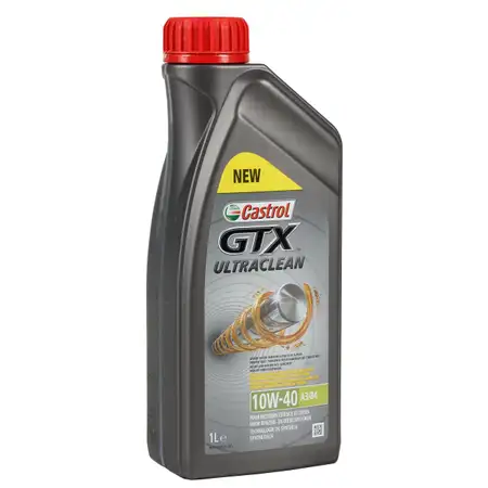 CASTROL Motor&ouml;l &Ouml;l GTX ULTRACLEAN 10W-40 10W40 A3/B4 - 1 Liter