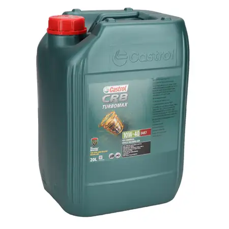 20L 20 Liter CASTROL Motor&ouml;l &Ouml;l CRB TURBOMAX 10W40 E4/E7 MB 228.5 15BA25