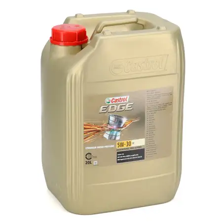 20L 20 Liter CASTROL EDGE 5W-30 M Motor&ouml;l ACEA C3 API SN BMW Longlife-04 MB 229.31/51/52