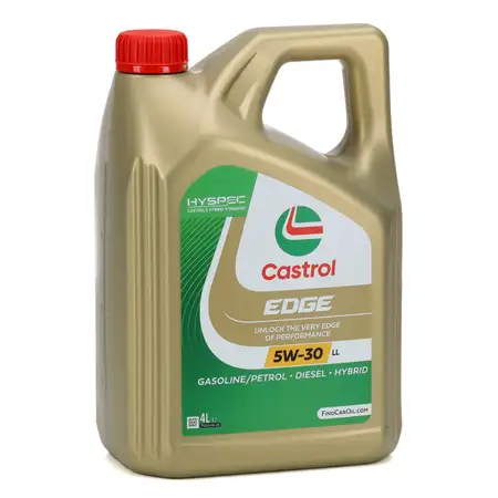 4L 4 Liter CASTROL EDGE 5W-30 LL Motor&ouml;l BMW LL04 MB 229.31/.51 VW 504/507.00