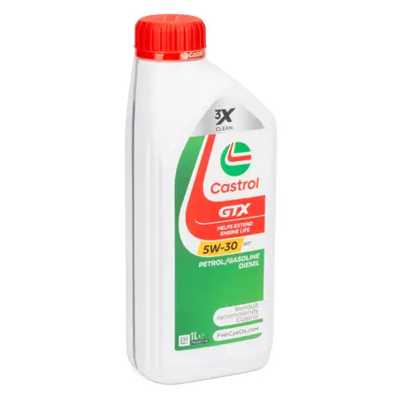 1L 1 Liter CASTROL GTX 5W-30 RN17 Motor&ouml;l &Ouml;l ACEA C3 Renault RN17 MB 226.52