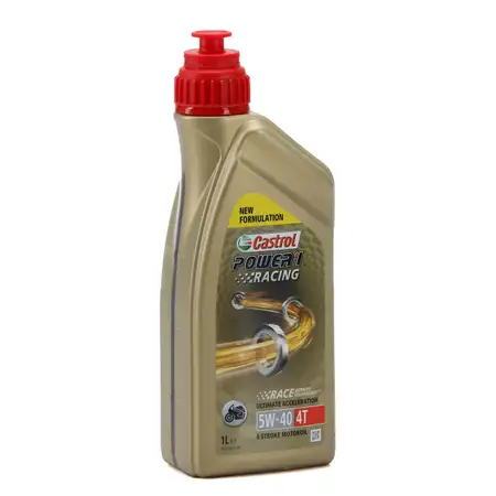 1L 1 Liter CASTROL POWER 1 RACING 4T 5W-40 MOTORRAD Motor&ouml;l JASO MA-2