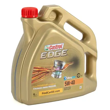 4L 4 Liter CASTROL Edge TITANIUM Motor&ouml;l &Ouml;l 5W-40 dexos2 FIAT 9.55535-S2 FORD WSS-M2C917-A