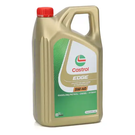 5L 5 Liter CASTROL EDGE 5W-40 Motor&ouml;l MB 229.31/51 Renault RN0700 RN0710 VW 505.00/01