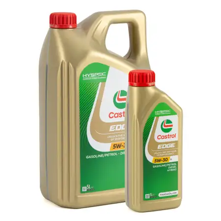 6L 6 Liter CASTROL EDGE 5W-30 LL Motor&ouml;l BMW LL04 MB 229.31/.51 VW 504/507.00