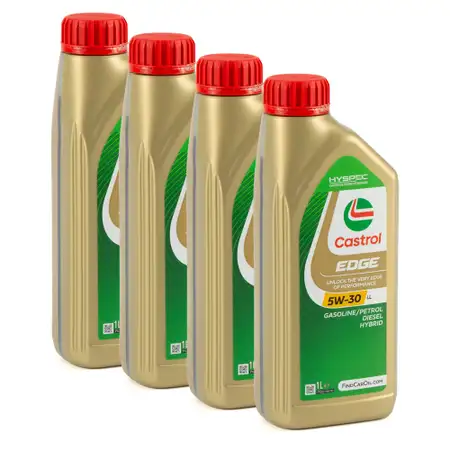 4L 4 Liter CASTROL EDGE 5W-30 LL Motor&ouml;l BMW LL04 MB 229.31/.51 VW 504/507.00