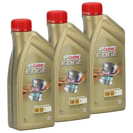 3L 3 Liter CASTROL Edge Motor&ouml;l &Ouml;L 5W30 M BMW Longlife-04 MB 229.31/51/52