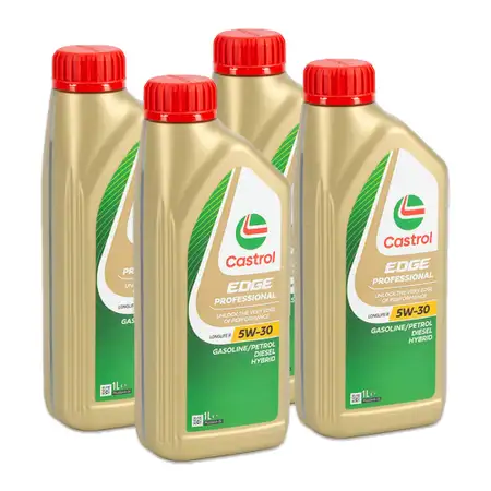 4L 4 Liter CASTROL EDGE Professional LONGLIFE III 5W-30 Motor&ouml;l VW 504/507.00 PORSCHE C30