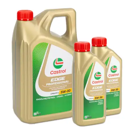 7L 7 Liter CASTROL EDGE Professional LONGLIFE III 5W-30 Motor&ouml;l VW 504/507.00 PORSCHE C30