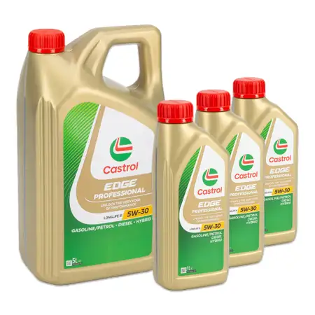 8L 8 Liter CASTROL EDGE Professional LONGLIFE III 5W-30 Motor&ouml;l VW 504/507.00 PORSCHE C30