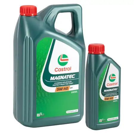 6L 6 Liter CASTROL MAGNATEC 5W-40 DPF Motor&ouml;l &Ouml;l MB 229.31/51 dexos2 FORD WSS-M2C917-A