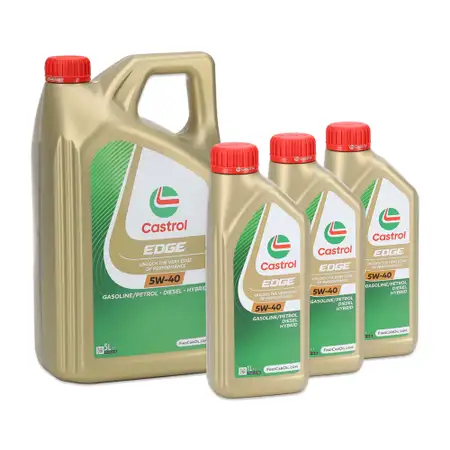 8L 8 Liter CASTROL Edge Motor&ouml;l &Ouml;l 5W-40 ACEA Light Duty C3 API SN/CF VW 505.00/505.01