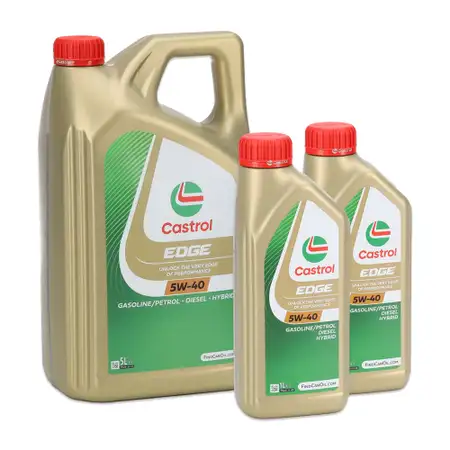 7L 7 Liter CASTROL Edge Motor&ouml;l &Ouml;l 5W-40 ACEA Light Duty C3 API SN/CF VW 505.00/505.01