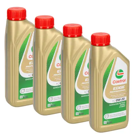 4L 4 Liter CASTROL EDGE Professional V 0W-20 Motor&ouml;l ACEA C5 VOLVO VCC RBS0-2AE