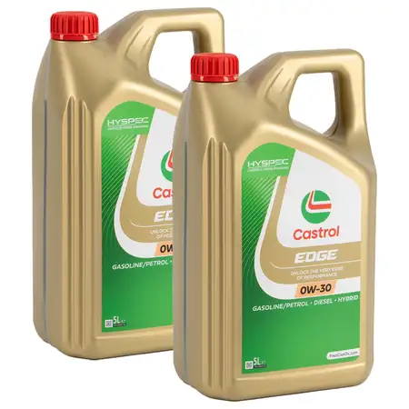 10L 10L CASTROL EDGE 0W-30 Motor&ouml;l BMW LL04 LL19FE MB 229.31/51 Renault RN0700/0710