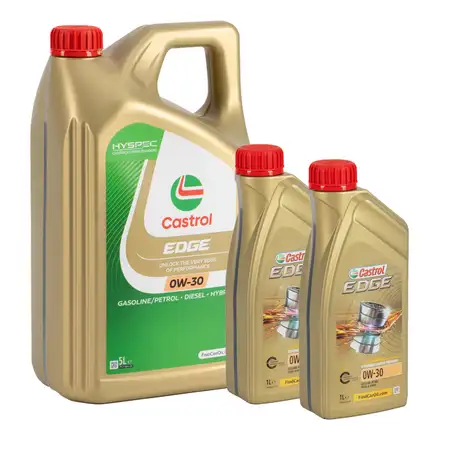 7L 7 Liter CASTROL EDGE 0W-30 Motor&ouml;l BMW LL04 LL19FE MB 229.31/51 Renault RN0700/0710