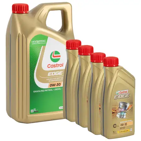 9L 9 Liter CASTROL EDGE 0W-30 Motor&ouml;l BMW LL04 LL19FE MB 229.31/51 Renault RN0700/0710