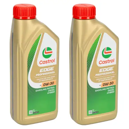 2L 2 Liter CASTROL EDGE Professional A5 0W-30 Motor&ouml;l &Ouml;L ACEA A1/B1 A5/B5 API SL/CF VOLVO