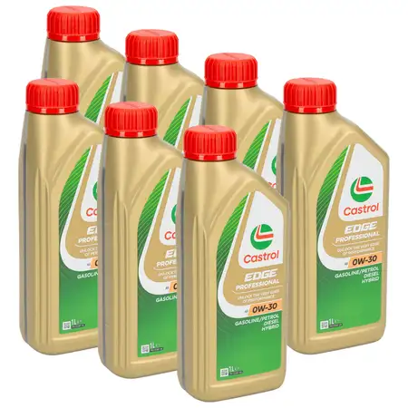 7L 7 Liter CASTROL EDGE Professional A5 0W-30 Motor&ouml;l &Ouml;L ACEA A1/B1 A5/B5 API SL/CF VOLVO