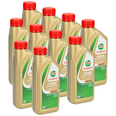 10 Liter CASTROL EDGE Professional A5 0W-30 Motor&ouml;l &Ouml;L ACEA A1/B1 A5/B5 API SL/CF VOLVO