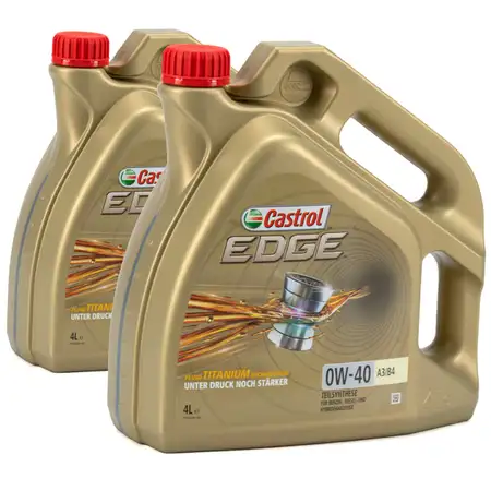 8L CASTROL EDGE TITANIUM 0W40 A3/B4 Motor&ouml;l Ford WSS-M2C937-A MB 229.3/5 VW 502/505.00