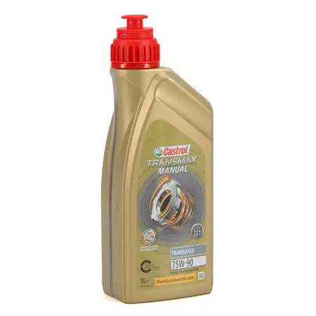 1L 1 Liter CASTROL TRANSMAX MANUAL TRANSAXLE 75W90 Schaltgetriebe&ouml;l API-GL4+ VW