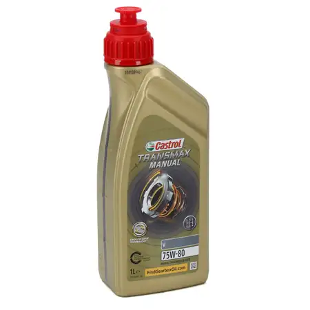 1L 1 Liter CASTROL TRANSMAX MANUAL V Schaltgetriebe&ouml;l 75W-80 API GL-4+ AUDI TL52532