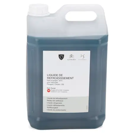 5L 5 Liter ORIGINAL PSA K&uuml;hlerfrostschutz Glysantin G33 BLAU / GR&Uuml;N B71 5110 1637756480