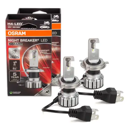 2x OSRAM 64193DWNBSM-1HB H4 NIGHT BREAKER LED Gl&uuml;hlampe Lampe 12V 20/19W P43t +330%