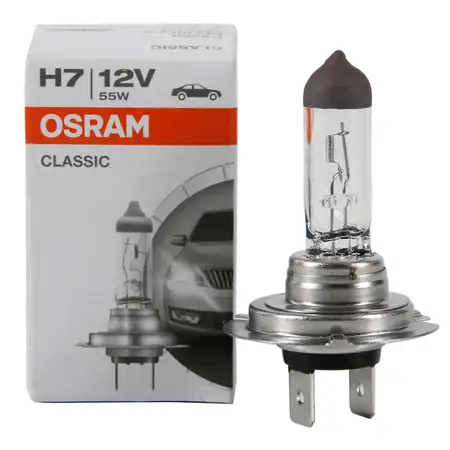 OSRAM Gl&uuml;hlampe Halogenlampe H7 CLASSIC 12V 55W PX26d 64210CLC