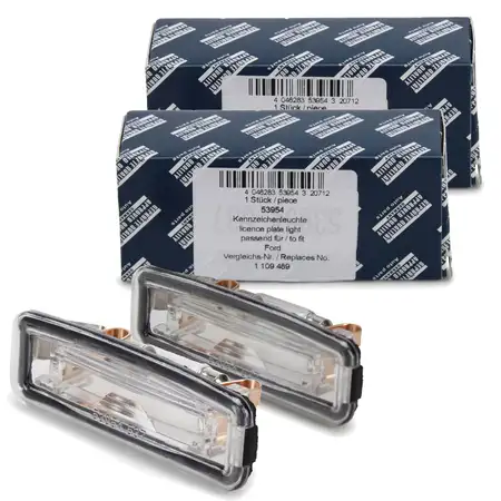 2x AIC 53954 Kennzeichenleuchte + W5W Gl&uuml;hlampe FORD Focus 1 MK1 DAW DNW DFW 1109489