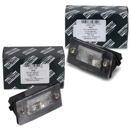 2x AIC Kennzeichenleuchte Nummernschildleuchte + C5W Gl&uuml;hlampe AUDI A3 8L1 A4 B5 Avant