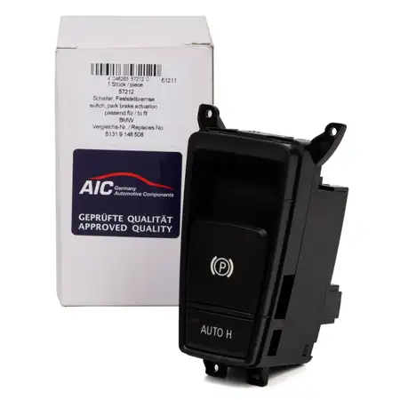 AIC Schalter Taster f&uuml;r elektr. Feststellbremse Handbremse BMW X5 E70 X6 E71 E72